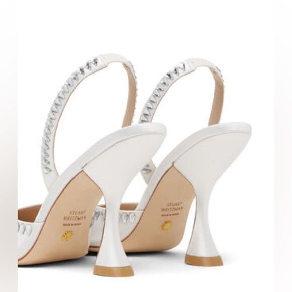 Stuart Weitzman
crystal-embellished slingback 110mm pumps - Picture 4 of 11